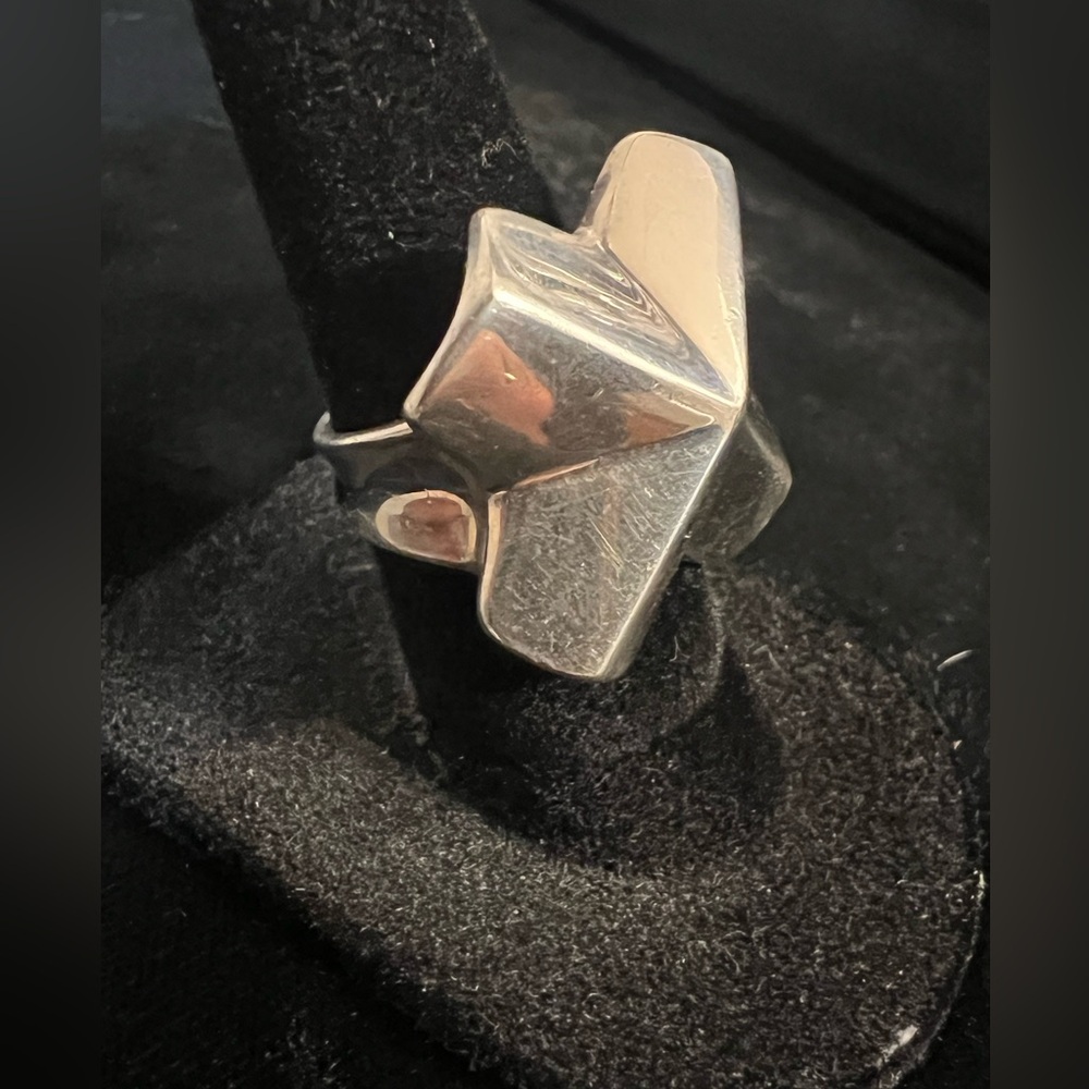 Vintage RLM studios cross Sterling Silver cross ring